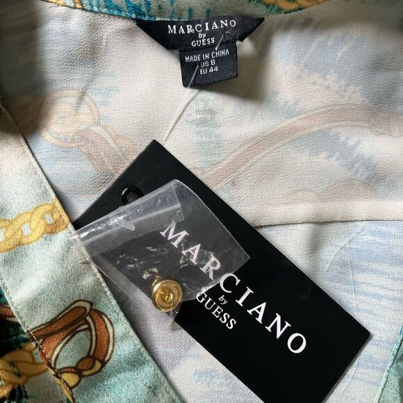 NWT Marciano Green Wrap Tie Front Dress - Picture 8 of 8